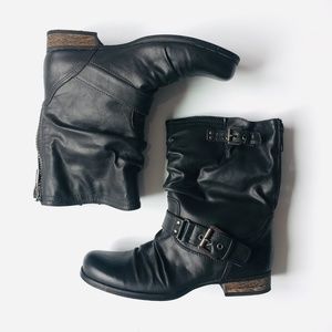 Carlos Santana Black Boots Size 7